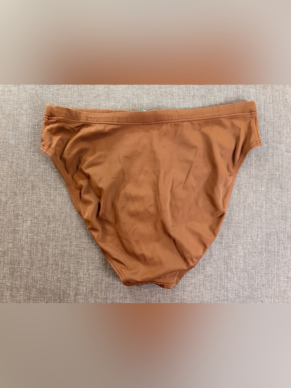 High-Waist Bikini Bottoms — Red and Brown set of 2 High Rise - Picture 6 of 11